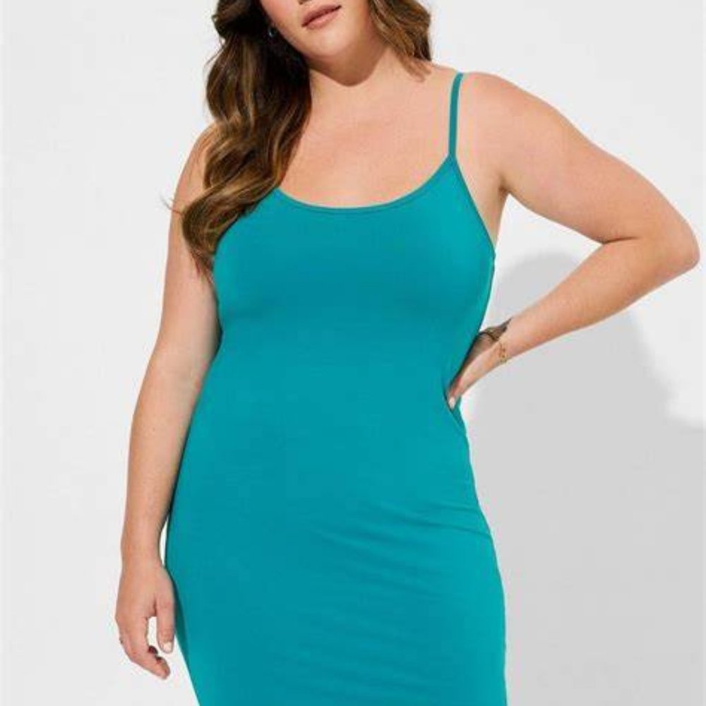 Torrid Mini Foxy Cami Dress Bodycon Style Green Size 2